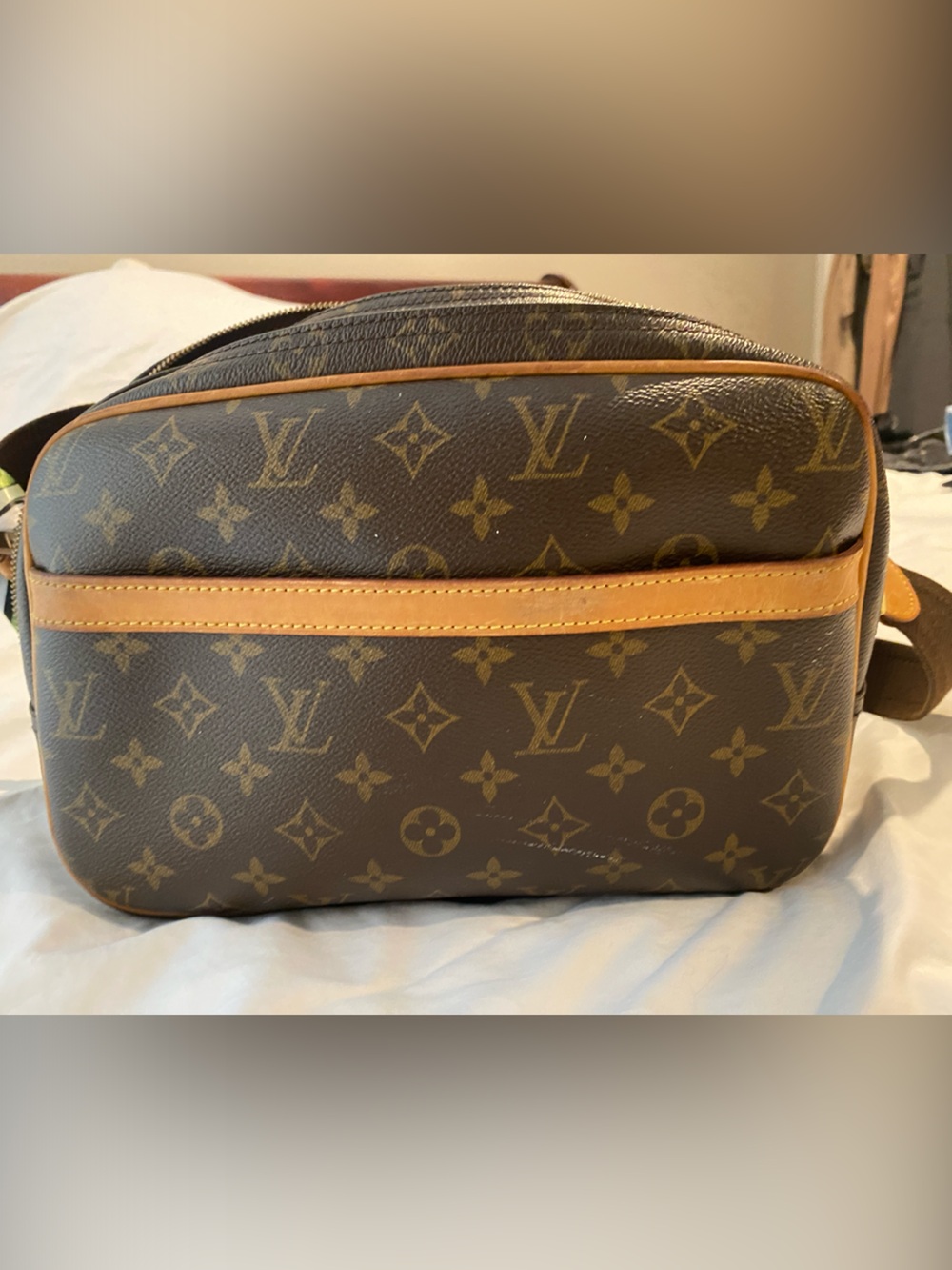 Brown Monogram Crossbody Bag Louis Vuitton Reporter PM